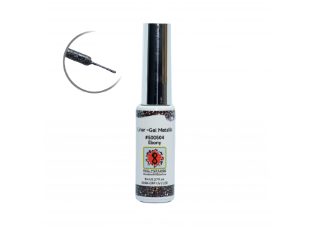 Liner Gel Metallic - Ebony 8 ml